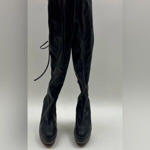 Rumbidzo Bkack Tall Heeled Boots